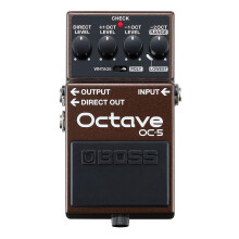 BOSS OC-5 Octave Guitar And Bass Effect Pedal with Vintage And Poly Modes Plus 5-Year Warranty