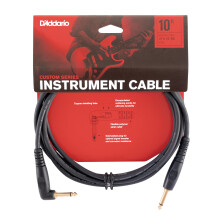 Planet Waves D'Addario Guitar Cable - Guitar Lead - Shielded Ends - 1/4 Inch Male to 1/4 Inch Male - Custom Series - 10 Feet/3.05 Meters - Straight E