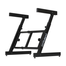 Roland KS-11Z Keyboard Stand | Heavy-Duty Z-Stand with Wide Adjustment Range for 88-Note Stage Pianos & Other Keyboards | Foldable Padded Support Arm