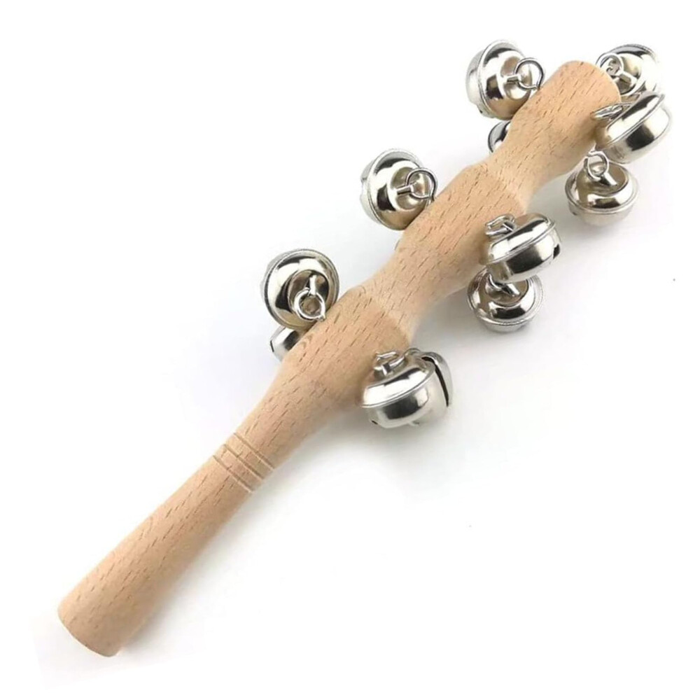 Guangjia Wooden Handheld Jingle Bells Musical Instrument Jingle Bells Bar Sleig