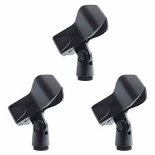 3 PCS Universal Microphone Clip Mic Holder, Mic Clip, Microphone Clip, Mic Holder, Microphone Holder, 3/8" Female Thread Screw Adapter for Microphone