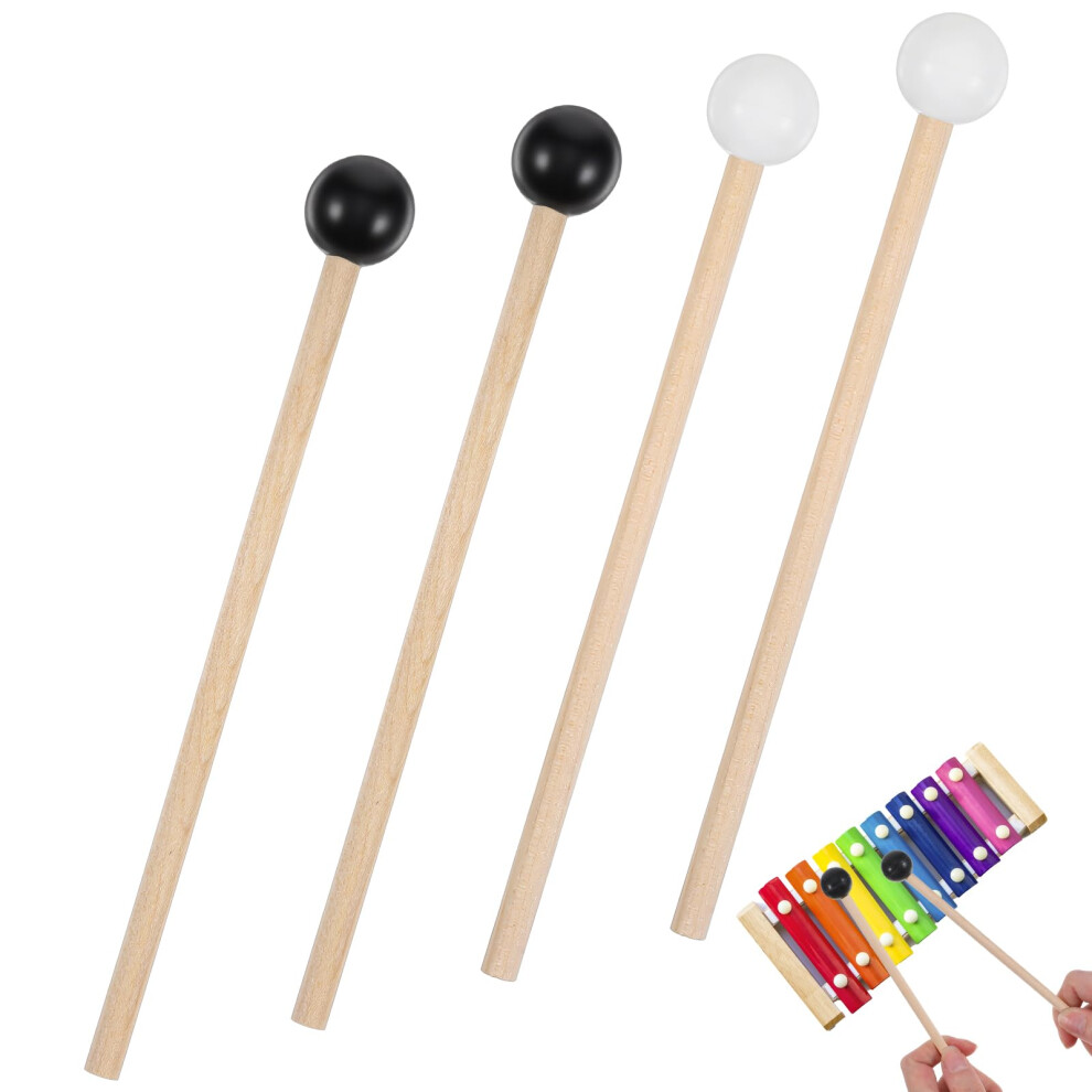 Ouligay 4 Pcs Xylophone Mallets Tongue Drum Mallets Glockenspiel Malle