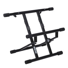 BOSS BAS-1 Adjustable Tilt-Back Amp Stand with Telescoping Support Arms for Open And Closed Back Guitar Combo Amplifiers. Folds Flat for Storage And
