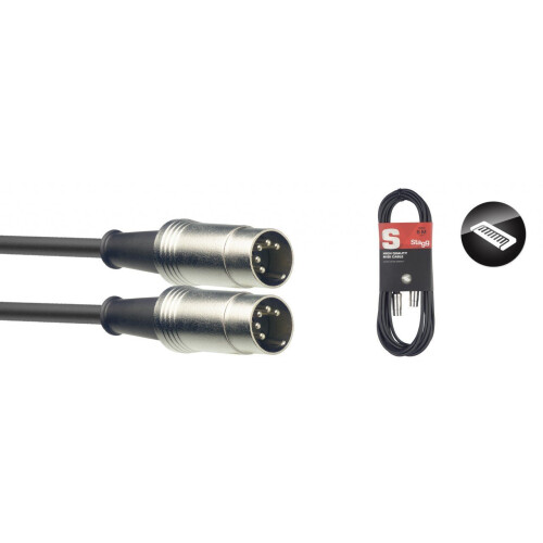 Stagg SMD2 SMD2 S-Series Metal MIDI Cable - 2M