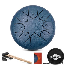 Shaevle Steel Tongue Drum 6 Inches 8 Notes Calm Drums