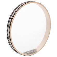 Ocean Drum Sensory, 12-inch Double-Sided Rain Drum - Sea Wave Bead Instrument with Hardwood Shell Steel Balls for Sound Healing Wooden Musical Instru