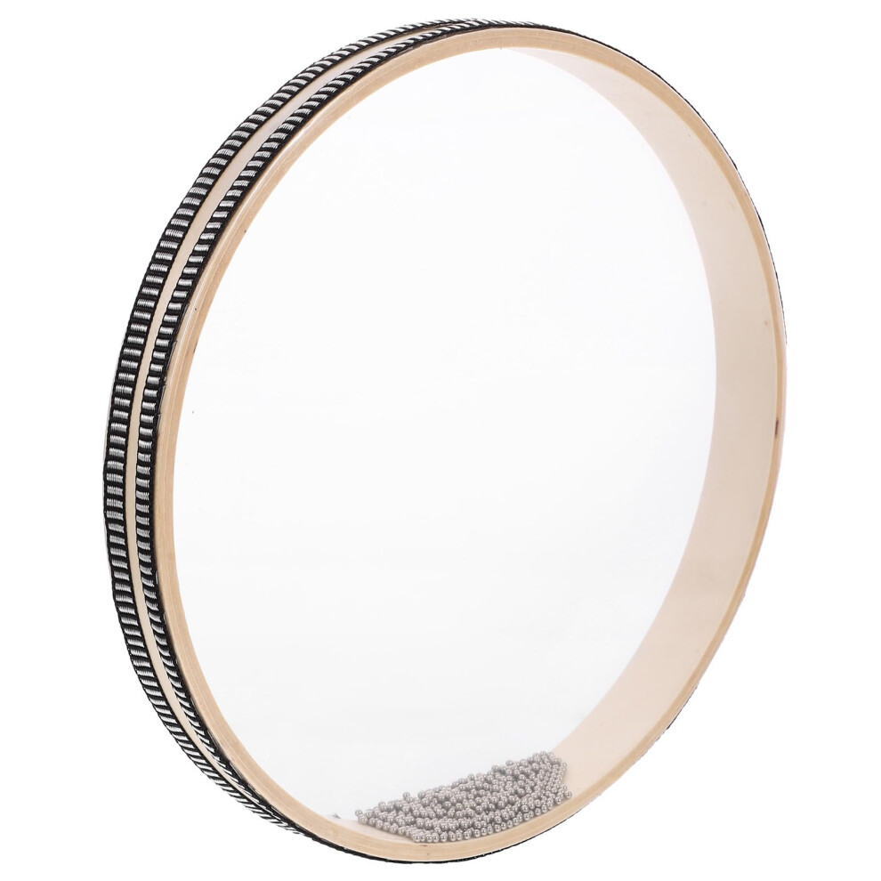 Magiclulu Ocean Drum Sensory, 12-Inch Double-Sided Rain Drum - Sea Wave Bead Ins