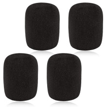4 Pack Microphone Foam Covers Soft Foam Mic Covers Microphone Windscreen Protection Microphones Cover for Most Standard Handheld Microphones