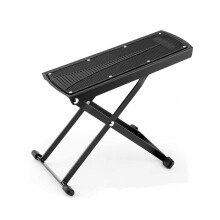 CAIHONG Guitar Foot Stool, 6-Position Height Adjustable Guitar Foot Rest Stand with Rubber End Caps and Non-Slip Rubber Pad for Classical, Acoustic,