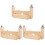 3Ensembles Kit Tressage Bois Khaki Accessoire Bracelets DIY 2