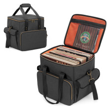 Trunab Vinyl Record Carrying Bag - Holds up to 60 LP Albums, Patented Design wit