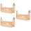 3Ensembles Kit Tressage Bois Khaki Accessoire Bracelets DIY 7