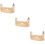 3Ensembles Kit Tressage Bois Khaki Accessoire Bracelets DIY 9
