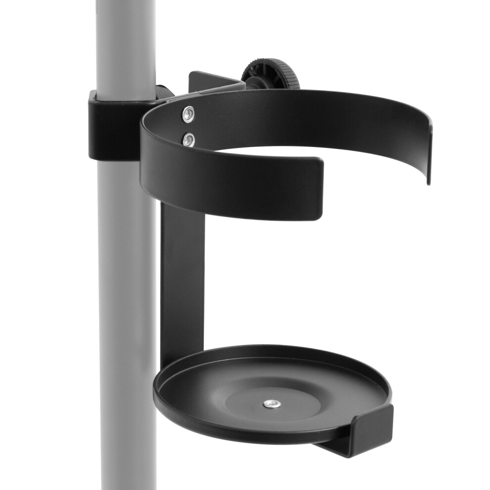 Tiger Msa89-Bk Cup Holder For Microphone And Music Stand For Glasses,