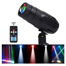 Pinspot Light with Remote 4 in 1 Stage Spotlight: 15W RGBW LED Beam Lights