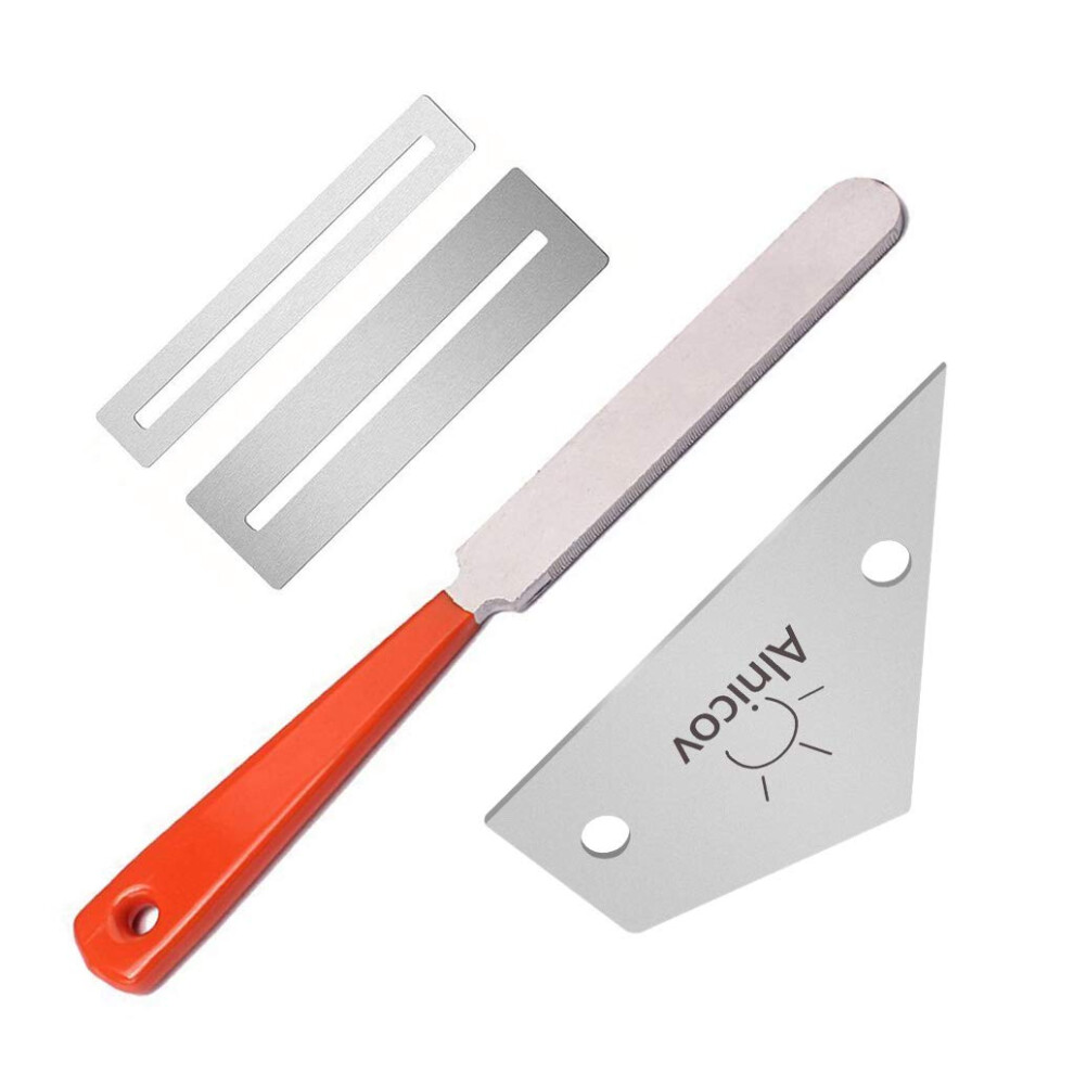 Alnicov Guitar Polish Tools Set, 1Pcs Guitar Fret Crowning File With 1