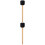 2Pièces Maillets De Batterie Noir Manche Bois Pour Percussion 7