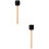 2Pièces Maillets De Batterie Noir Manche Bois Pour Percussion 9