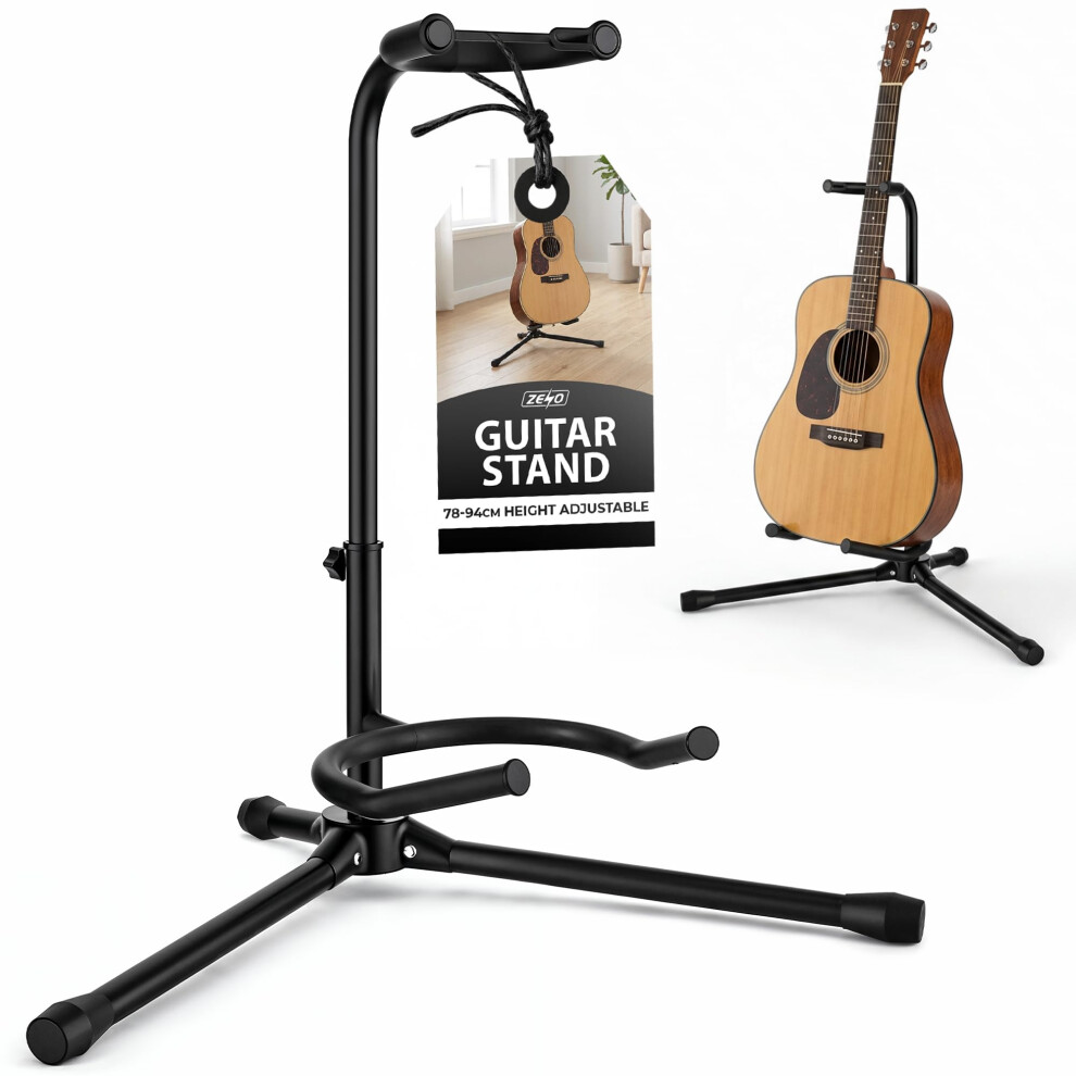 Zeno Guitar Stand | Foldable Floor Universal Stand With Automatic Grav