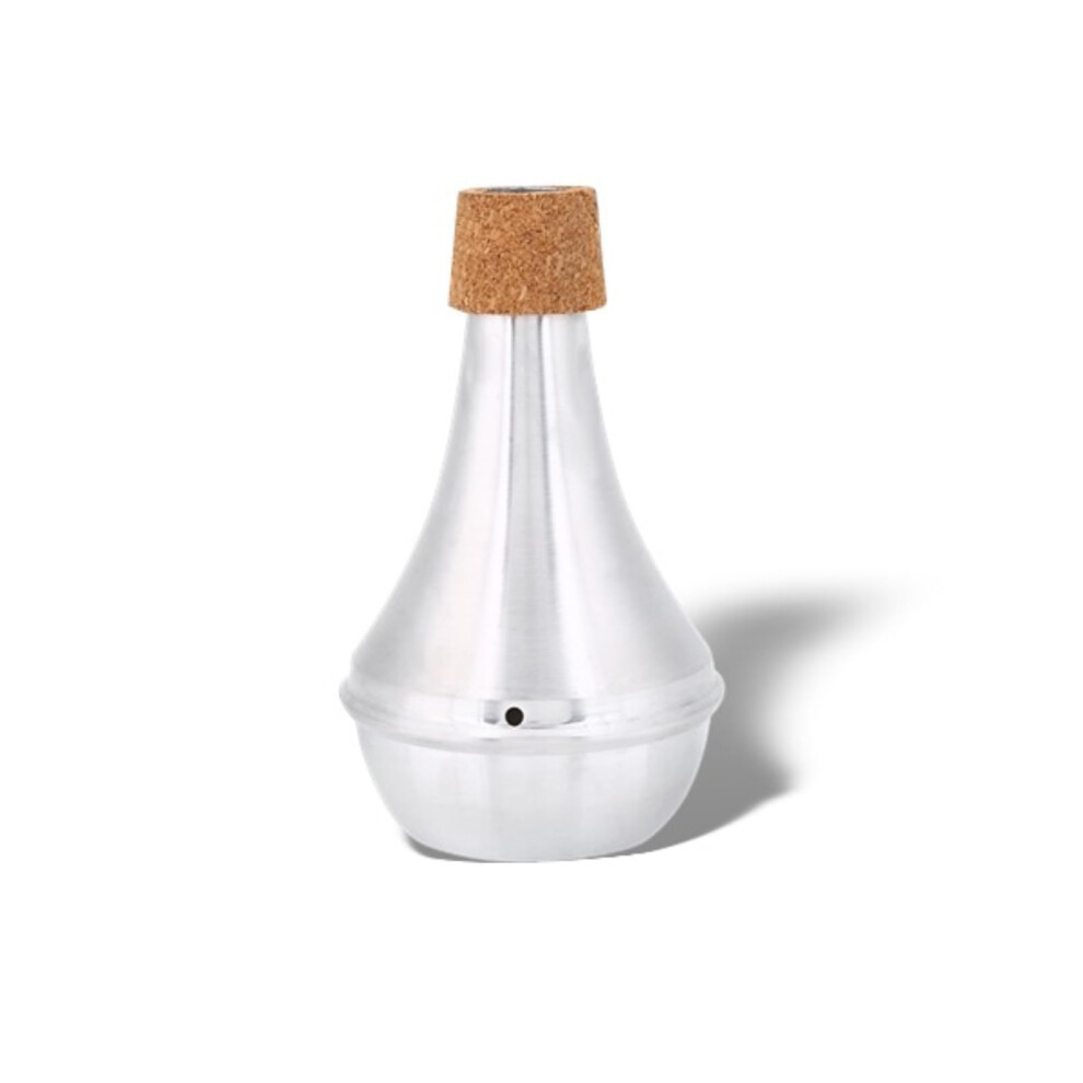 Dilwe Trumpet Mute, Aluminum Alloy Cork Trumpet Mute Practice Silencer Brass