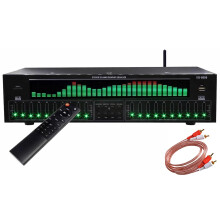 XUCS 31-Band Digital Equalizer, Stereo Graphic EQ, Music Spectrum Analyzer, Bluetooth 5.4 Optical Coaxial Digital Audio Decoding, Noise Reduction, fo