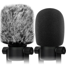 Windscreen Pop Filter Compatible with Rode Podmic, Procaster, Podcaster, NT1, NT1-A, NT2-A, NT-USB, K2, NT1000, NT2000,Mic Foam Cover +Furry Wind Muf