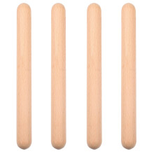 NAUZE 2 Pairs Wooden Music Percussion Sticks Natural Hardwood Music Lummi Sticks Classical Percussion Instrument