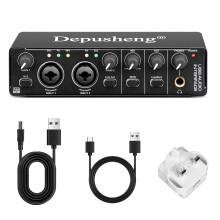 Depusheng RX2 USB audio interface computer recording sound card audio