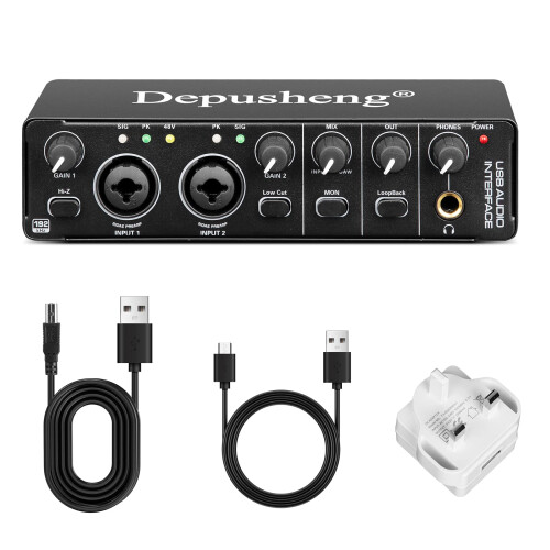 Depusheng RX2 USB audio interface computer recording sound card audio