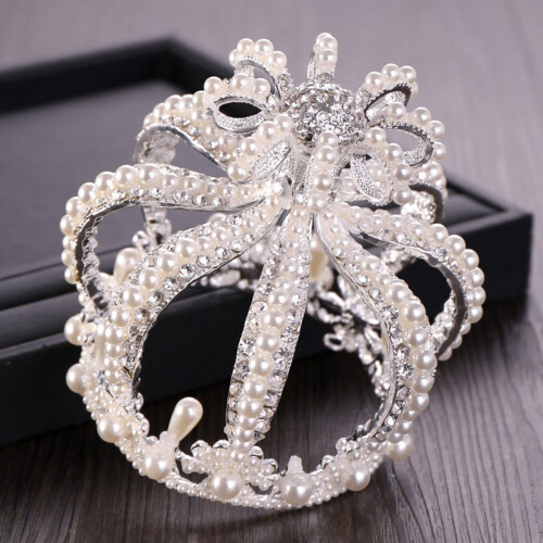 Shiny Rhinestone Bridal Tiara Crown 1
