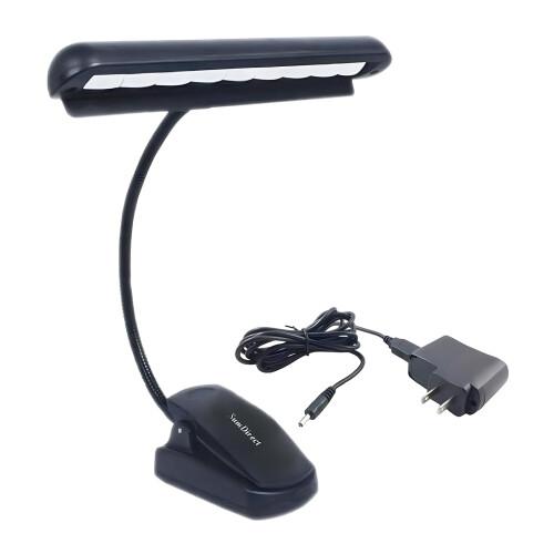 SumDirect Clip-on Installable Batteries LED Music Stand Light with Ada