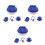 15Pièces Boules Curling Mini Plastique Décor Enfant 4