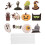 24Pièces Décorations Cupcake Halloween Papier Couleurs Variées 2