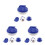 15Pièces Boules Curling Mini Plastique Décor Enfant 10