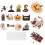 24Pièces Décorations Cupcake Halloween Papier Couleurs Variées 3