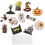 24Pièces Décorations Cupcake Halloween Papier Couleurs Variées 10