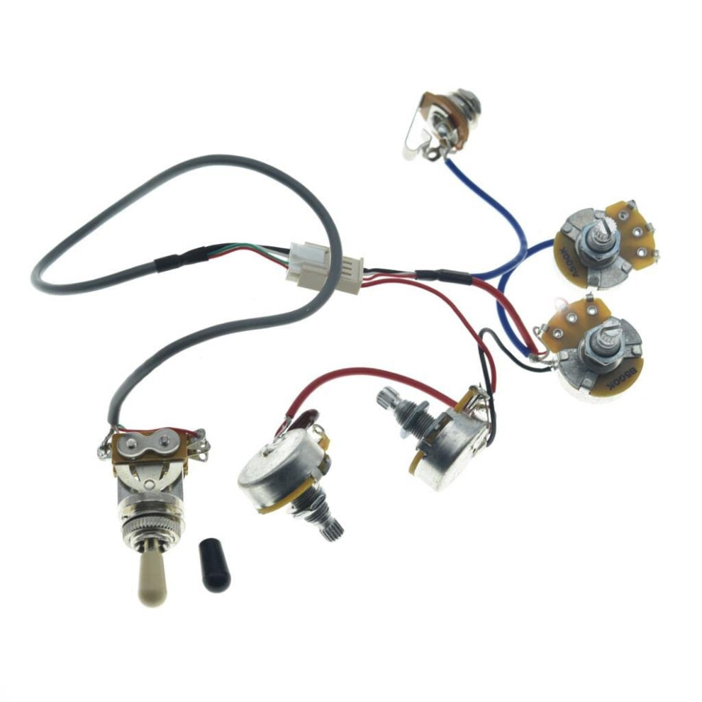 Kaish Guitar Prewired Wiring Harness Humbucker Solderless Wiring Harness 2V2
