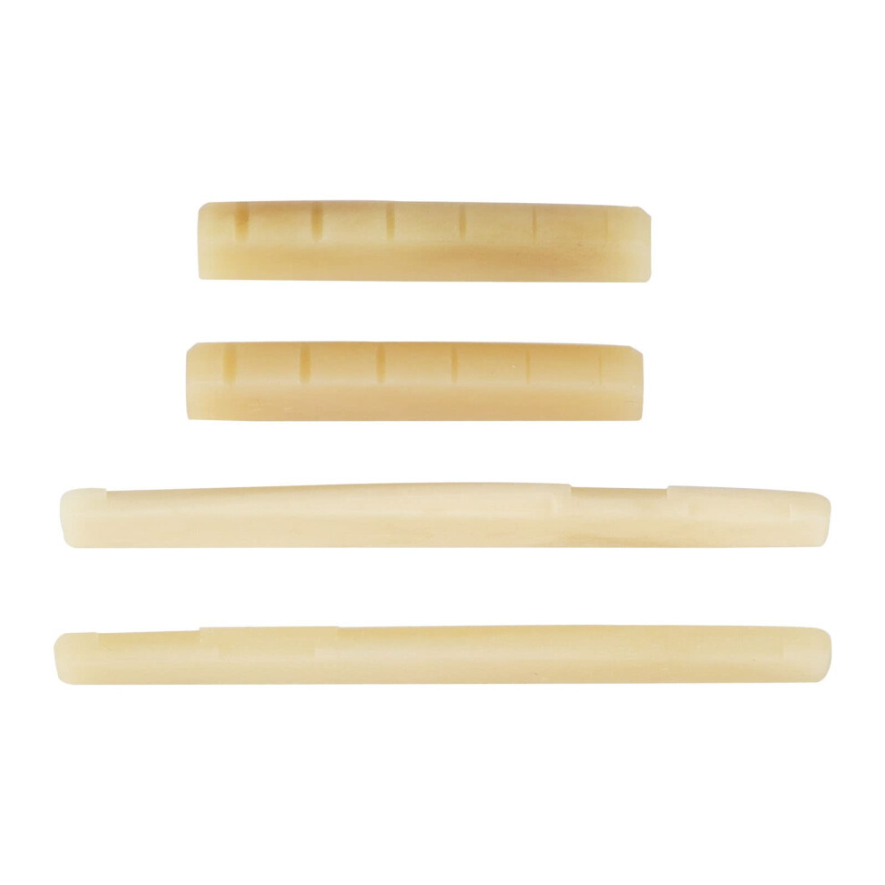 Grekywin Unbleached Acoustic Guitar Bridge Saddle, Guitar Nuts, Vintag