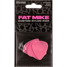 Jim Dunlop Fat Mike Custom Nylon 0.60 mm Pick 6 Pack (ADU 44P060FM)