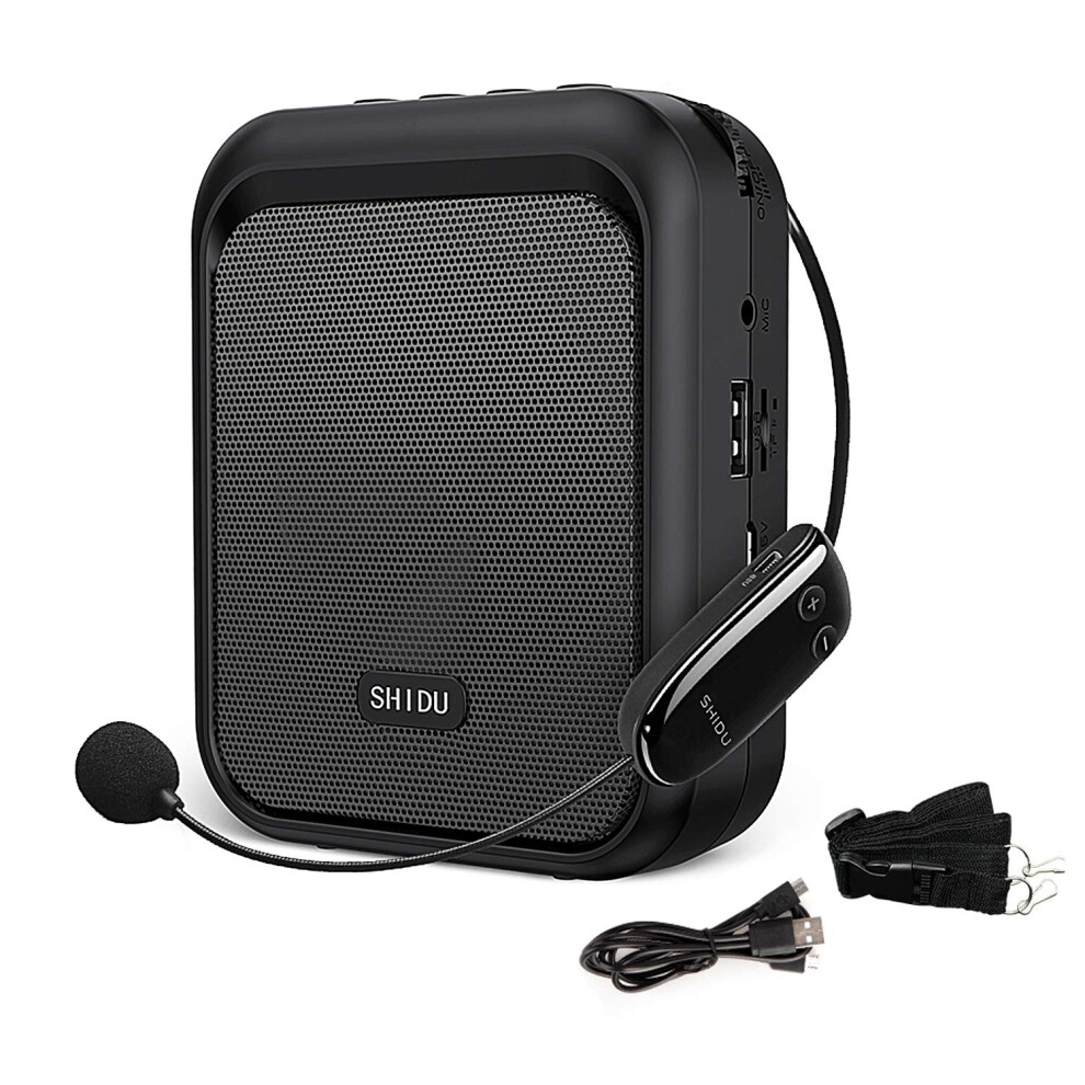 Shidu Mini Voice Amplifier Portable Bluetooth Speaker With Uhf Wireles