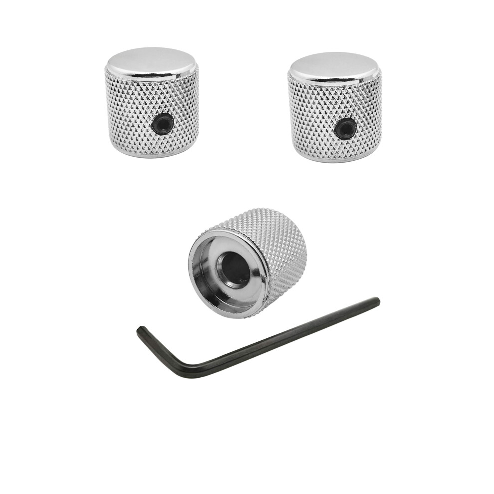 Guyker 3Pcs Guitar Control Knobs For 1/4"(6.4Mm) Dia. Shaft Pots - Dom
