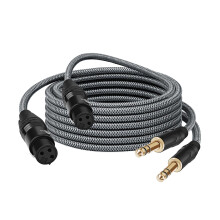 Shaevle 6.35mm TRS to XLR Female Cable 2M/6.6FT, 1/4 Inch TRS to XLR Female Balanced Signal Interconnect Cable, Quarter inch to 3 Pin Patch Cable for