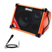 Coolmusic BP80 100W Portable Outdoor Bluetooth Speaker & PA System with Rechargeable Battery, Aux/USB Input, 4-Channel Amp & Microphone Support – Po