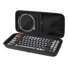 Linkidea Hard Travel Case for 75% Keyboard, 84 Key Keyboard Carrying Case Protective Storage Box Bag, Compatible with EPOMAKER x Aula F75, Aula F75 P