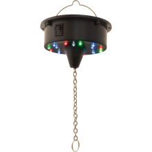 FXLAB Battery Powered Mirror Ball Motor With Bright Multi Coloured LED Lights Which Flash to the Music With Hanging Chain For Disco, Show, Party, Dec