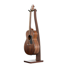 Guitar Stand, Premium Solid Wood Guitar Stand, Single Guitar Holder for Acoustic Guitar, Electric Guitar, Bass Guitar, Semi Curved Hanging Guitar Sta