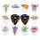 12 Cartoon Space Alien Guitar Plectrums, Harmony Picks 1
