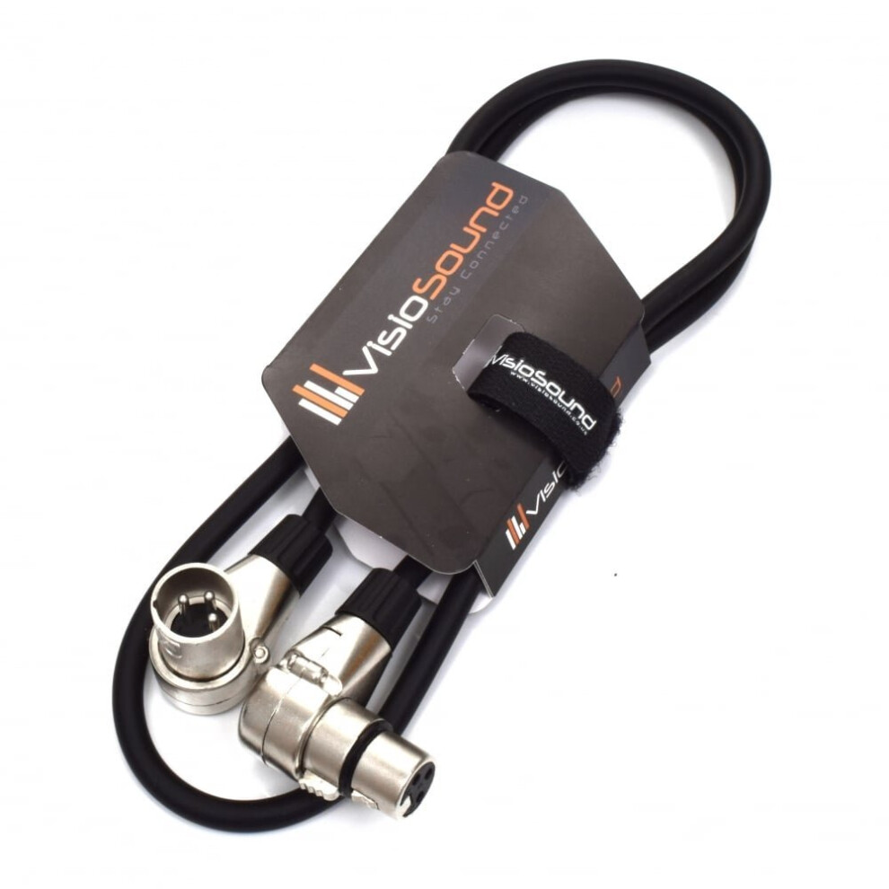 Visiosound Right Angled Male Xlr To Female Xlr Mic Lead/Balanced Micro
