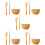 5Sets Compacte DIY Masker Set Met En Applicators 8