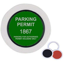 2 X Universal Car Parking Permit Holder/Road Tax Disc Holder - Easy Fit & Removal